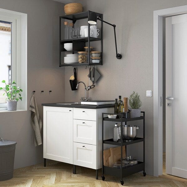 Ikea SKYDRAG LED lum bar underneath/guardar/sens, adjustable light intensity anthracite, 60 cm