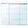 SKYTTA / AULI - SKYTTA / AULI Sliding door combination, aluminium/mirror glass, 251x205 cm