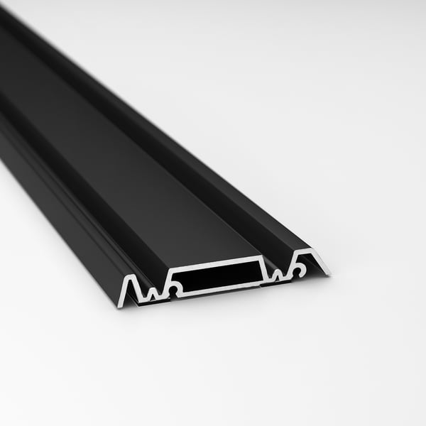 SKYTTA - SKYTTA Rail for sliding door frame, 2 tracks black