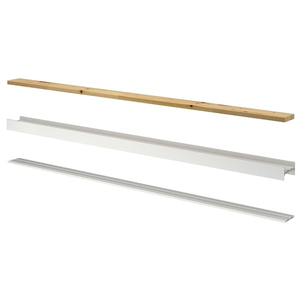 SKYTTA - Rail for sliding door frame, 3 tracks white