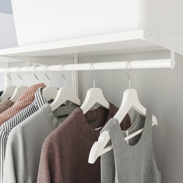 Ikea SKYTTA / BOAXEL - Reach-in wardrobe with sliding door, aluminium Mehamn/Auli/grey-beige mirror glass, 177x65x205 cm