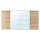 SKYTTA / MEHAMN/AULI - SKYTTA / MEHAMN/AULI Sliding door combination, aluminium/white stained oak effect mirror glass, 401x205 cm