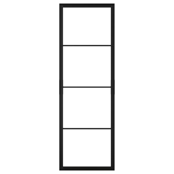 SKYTTA - SKYTTA Sliding door frame, black, 77x231 cm