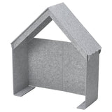 SLÄKT bed accessory, house shaped/grey, 95x107x35 cm
