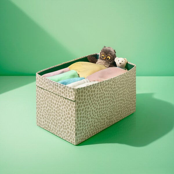 SLÄKT - Box, beige, 55x33x33 cm