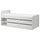 SLÄKT bed frame with storage, white, 90x200 cm
