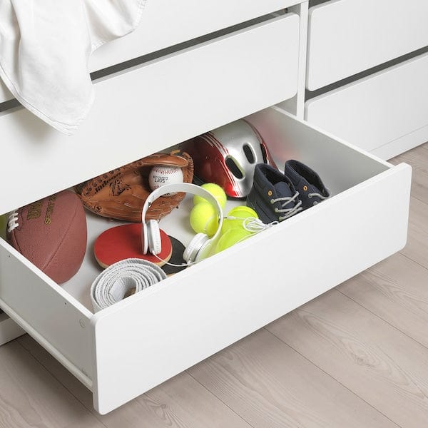 Ikea SLÄKT - Bed frame with drawers, white, 90x200 cm