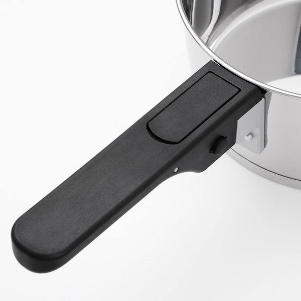 SLÄTROCKA - Pots with removable handle, stainless steel casserole dish