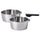SLÄTROCKA cookware kit with detachable handle, saucepan stainless steel