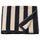 SLÅNHÖSTMAL bath towel, black/light beige striped, 70x140 cm