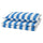 SLÅNHÖSTMAL - SLÅNHÖSTMAL Duvet cover and pillowcase, blue/white/striped, 150x200/50x80 cm