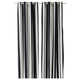 SLÅNHÖSTMAL curtains, 1 pair, white/black stripe/with eyelets, 145x300 cm