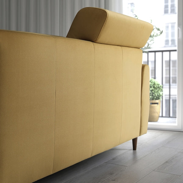 SLATORP 2-seat sofa, Hakebo yellow-brown, 176x60x95 cm
