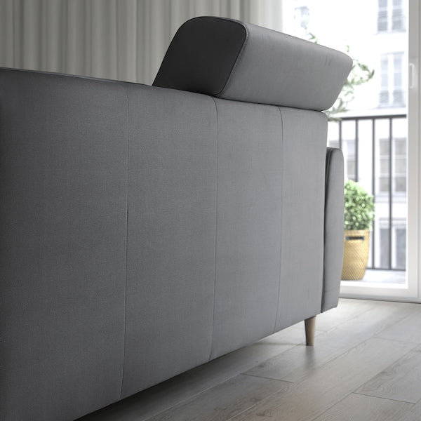 SLATORP 2-seat sofa, Hakebo dark grey, 176x75x95 cm