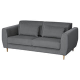 SLATORP 2-seat sofa, Hakebo dark grey, 176x75x95 cm