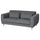 SLATORP - 2-seater sofa, Hakebo dark gray