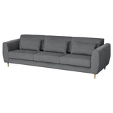 SLATORP 3-seat sofa, Hakebo dark grey, 246x75x95 cm