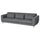 SLATORP - 3-seater sofa, Hakebo dark gray