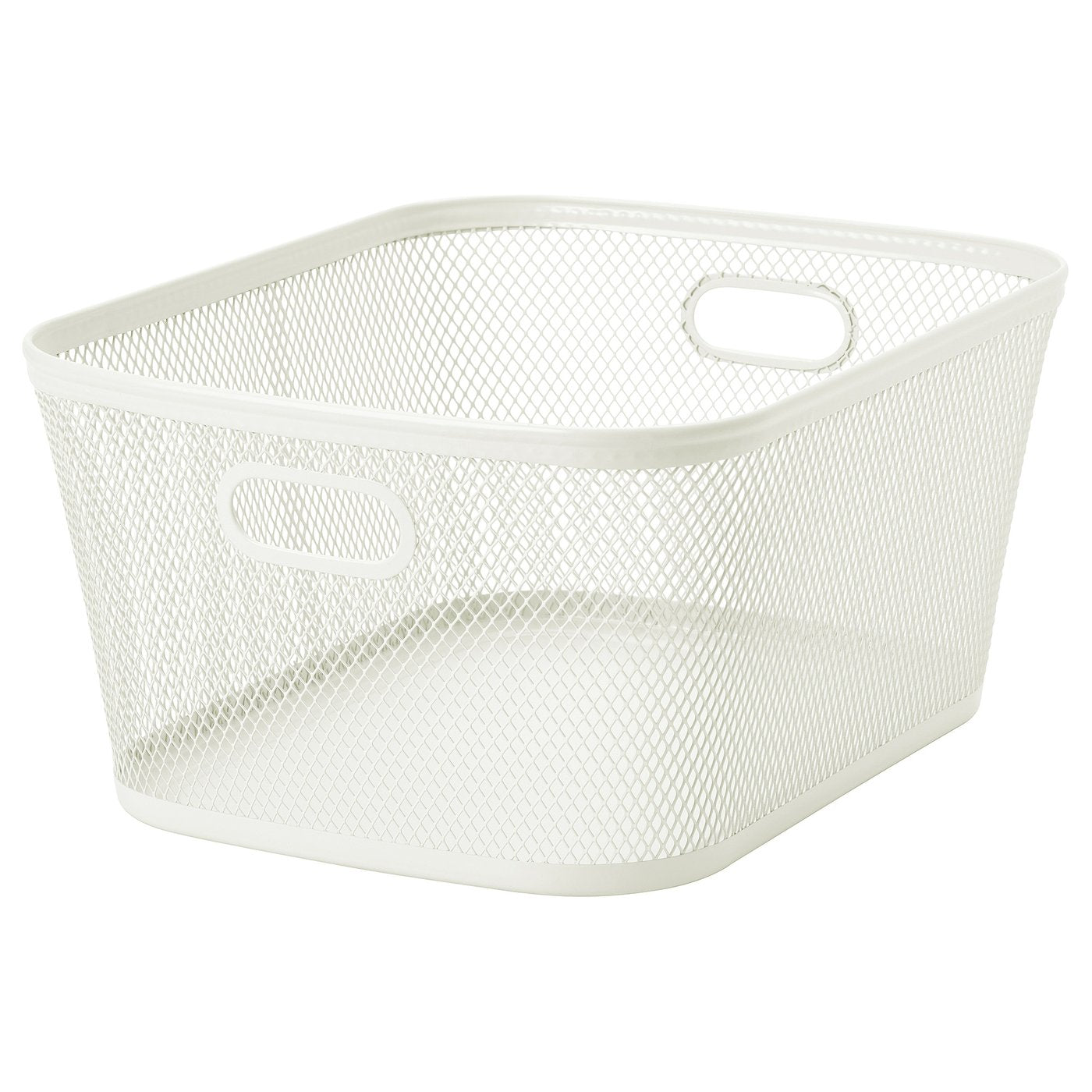 SLÅTTERÄNG storage basket, off-white, 25x32x15 cm