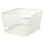SLÅTTERÄNG storage basket, off-white, 25x32x15 cm