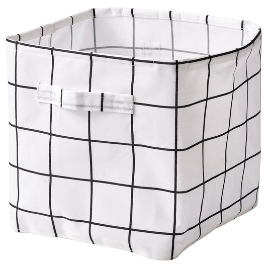 SLÅTTERVALL storage basket, textile, 32x35x32 cm