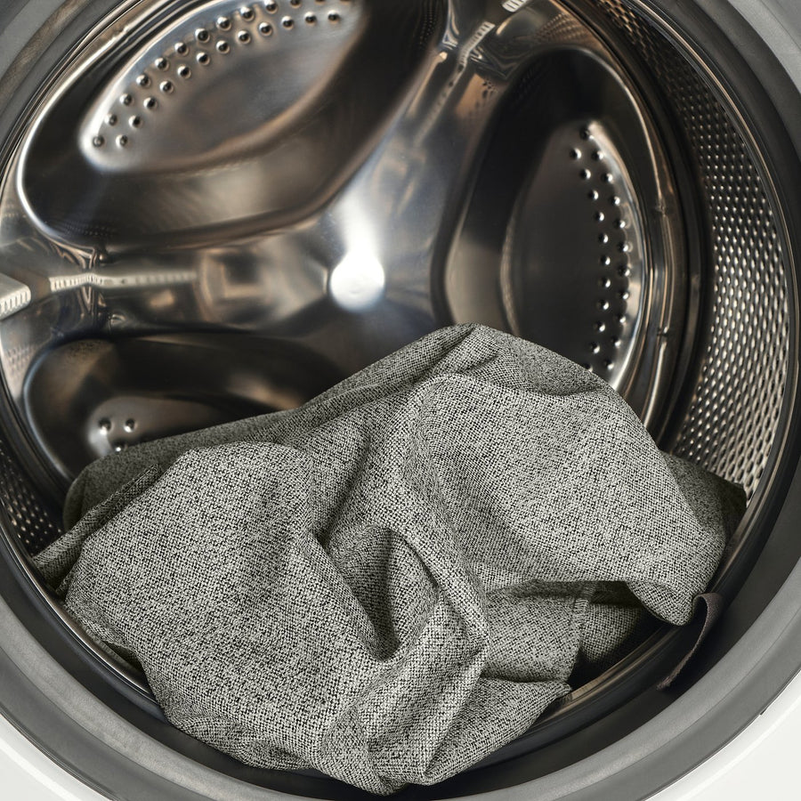 SLATTUM slipcover for headboard, Öreryd grey/beige, 140 cm