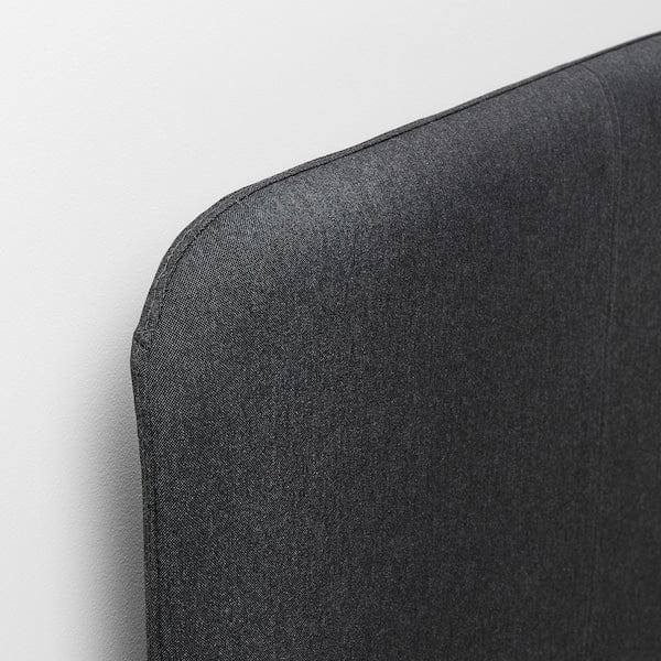 Ikea SLATTUM - Upholstered bed frame, Vissle dark grey,90x200 cm