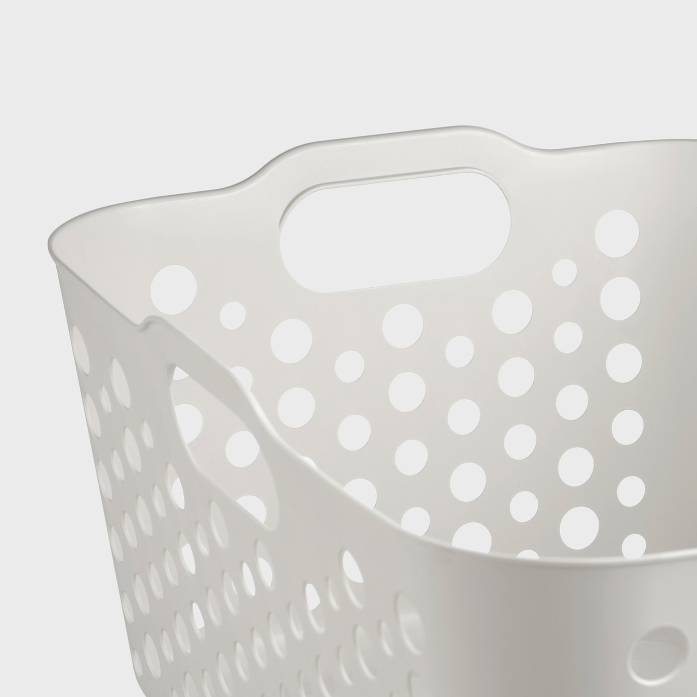 SLIBB laundry basket, white, 54x25x40 cm