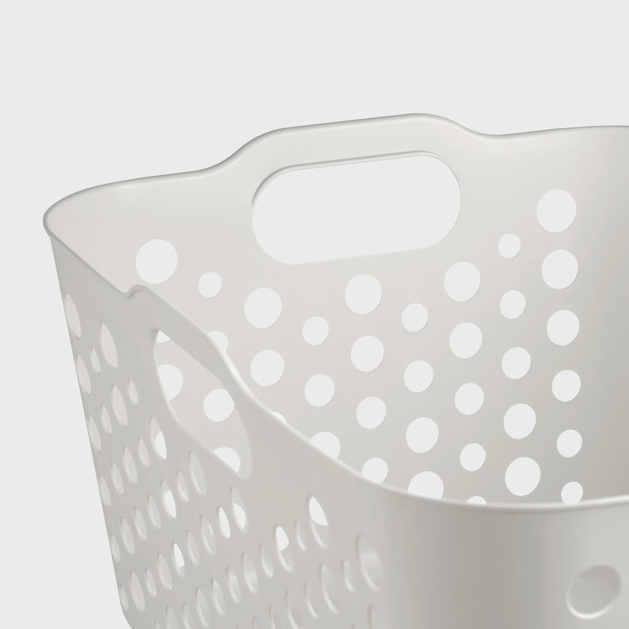 SLIBB laundry basket, white, 38 l