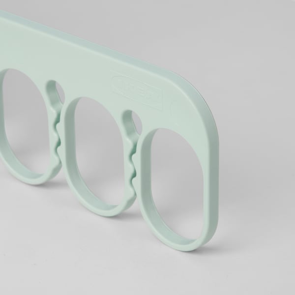 SLIBB hanger with 8 grip clips, green