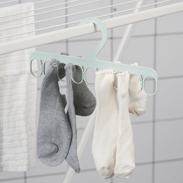 SLIBB hanger with 8 grip clips, green