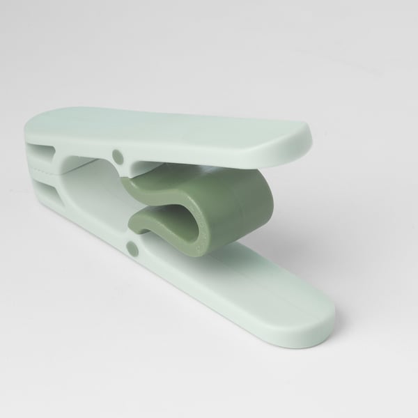 SLIBB clothes peg, green, 8 pack