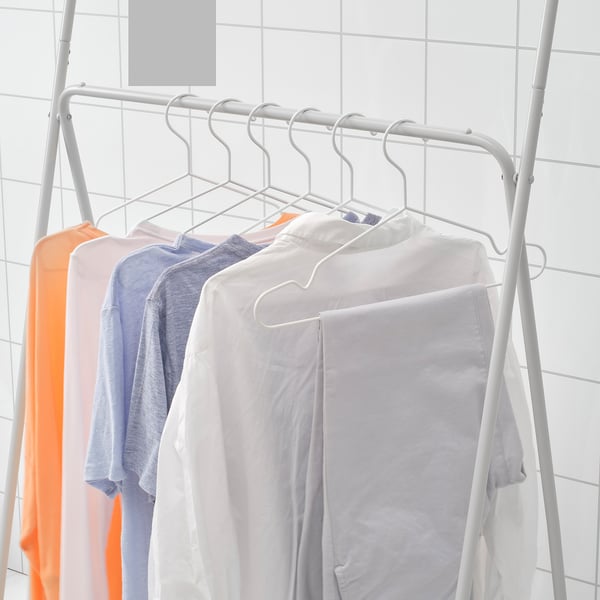 SLIBB drying rack, 2 levels, grey, 78x46x185 cm
