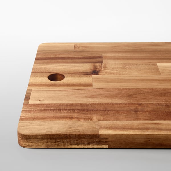 SMÅÄTA chopping board, acacia, 72x28 cm