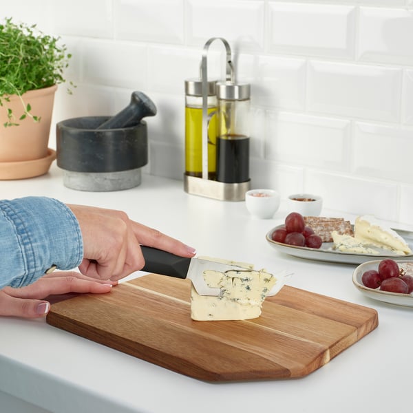 SMÅÄTA chopping board, acacia, 28x22 cm