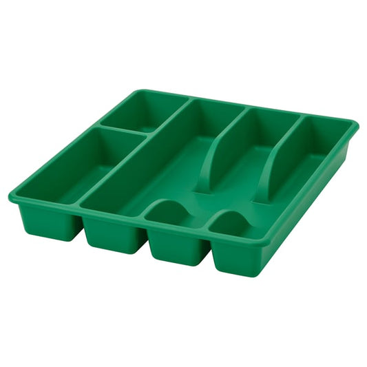 SMÄCKER - SMÄCKER Cutlery tray, bright green, 31x26 cm