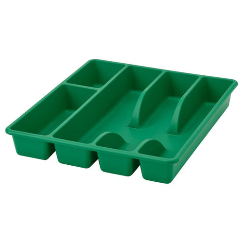 SMÄCKER - SMÄCKER Cutlery tray, bright green, 31x26 cm