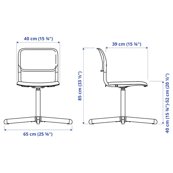 Ikea SMÄLLEN - Swivel chair, black