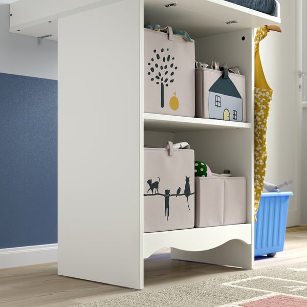 SMÅGÖRA changing table/bookshelf, white, 60 cm