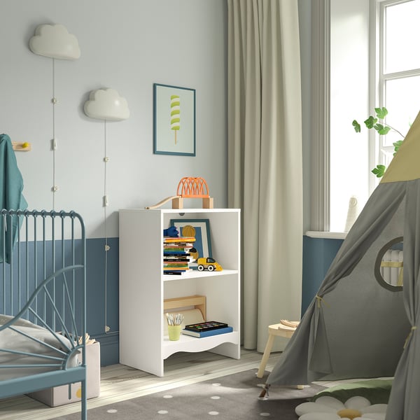 SMÅGÖRA changing table/bookshelf, white, 60 cm