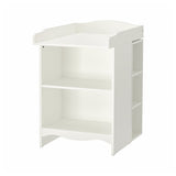 SMÅGÖRA changing tbl/bookshelf w 1 shlf ut, white, 60 cm