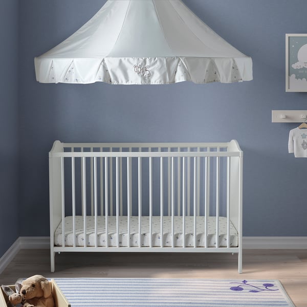 SMÅGÖRA cot, white, 60x120 cm