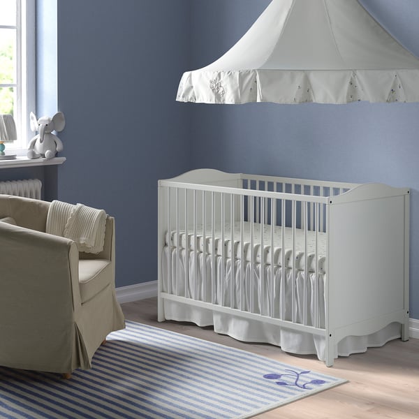 SMÅGÖRA cot, white, 60x120 cm