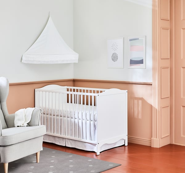 SMÅGÖRA cot, white, 60x120 cm