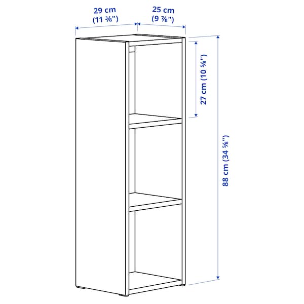 SMÅGÖRA - Shelf unit, white, 29x88 cm