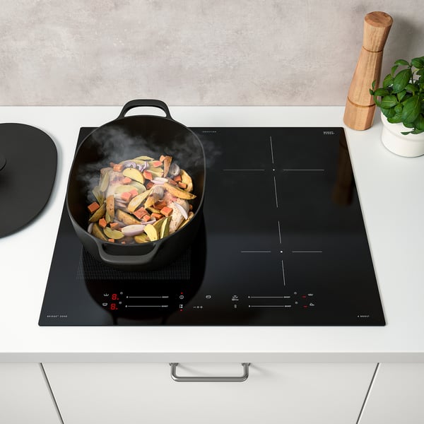 SMAKLIG induction hob, IKEA 500 black, 59 cm