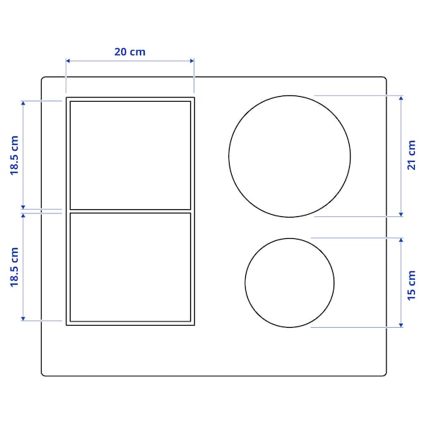 SMAKLIG - Induction hob, IKEA 500 black, 59 cm