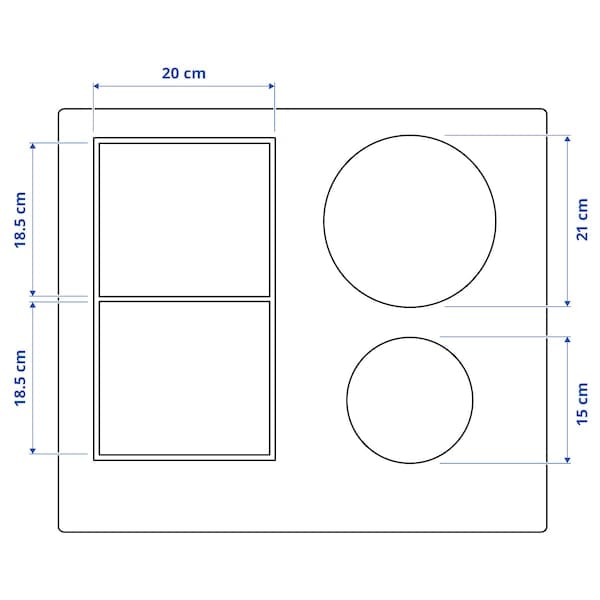 Ikea SMAKLIG - Induction hob, IKEA 500 black, 59 cm