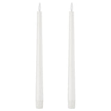 SMÅLOM LED taper candle, battery-operated white, 22 mm, 2 pack