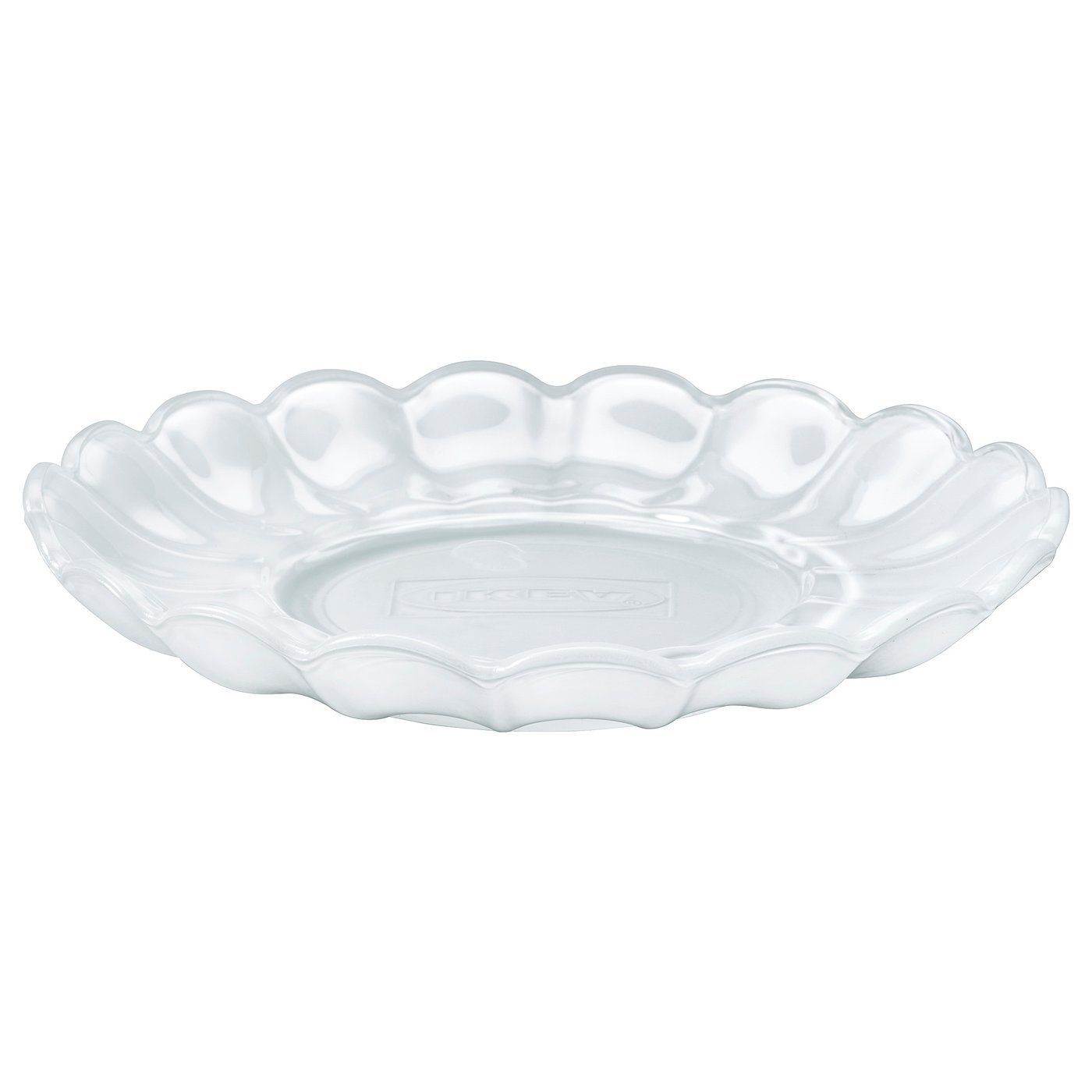 SMÅNÄCKROS candle dish, white, 14 cm